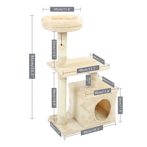 Cat Free Shipping Cat Tree Large Cat Tower with Scratching Posts Multilayer Cat Tower with Hammocks Condo