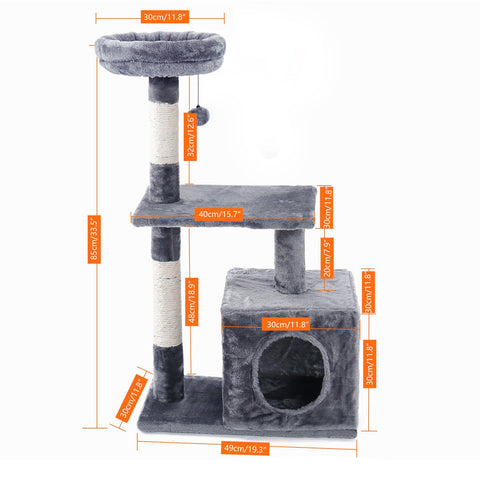 Cat Free Shipping Cat Tree Large Cat Tower with Scratching Posts Multilayer Cat Tower with Hammocks Condo