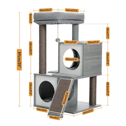 Cat Free Shipping Cat Tree Large Cat Tower with Scratching Posts Multilayer Cat Tower with Hammocks Condo