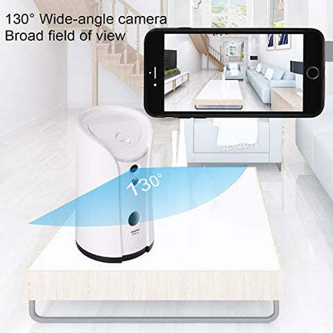Dog Camera Treat Dispenser Night Vision,Compatible with Alexa(White)