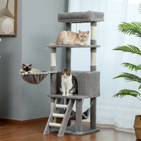 Cat Free Shipping Cat Tree Large Cat Tower with Scratching Posts Multilayer Cat Tower with Hammocks Condo